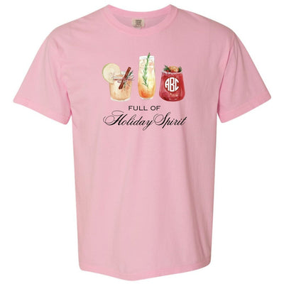 Monogrammed 'Full Of Holiday Spirit' T - Shirt - United Monograms