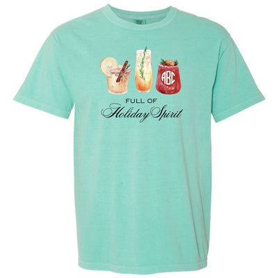 Monogrammed 'Full Of Holiday Spirit' T - Shirt - United Monograms