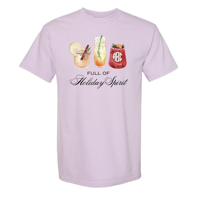 Monogrammed 'Full Of Holiday Spirit' T - Shirt - United Monograms