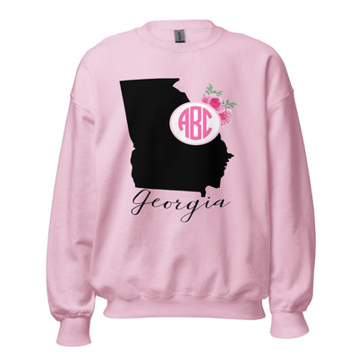 Monogrammed 'Georgia State Pride' Crewneck Sweatshirt - United Monograms