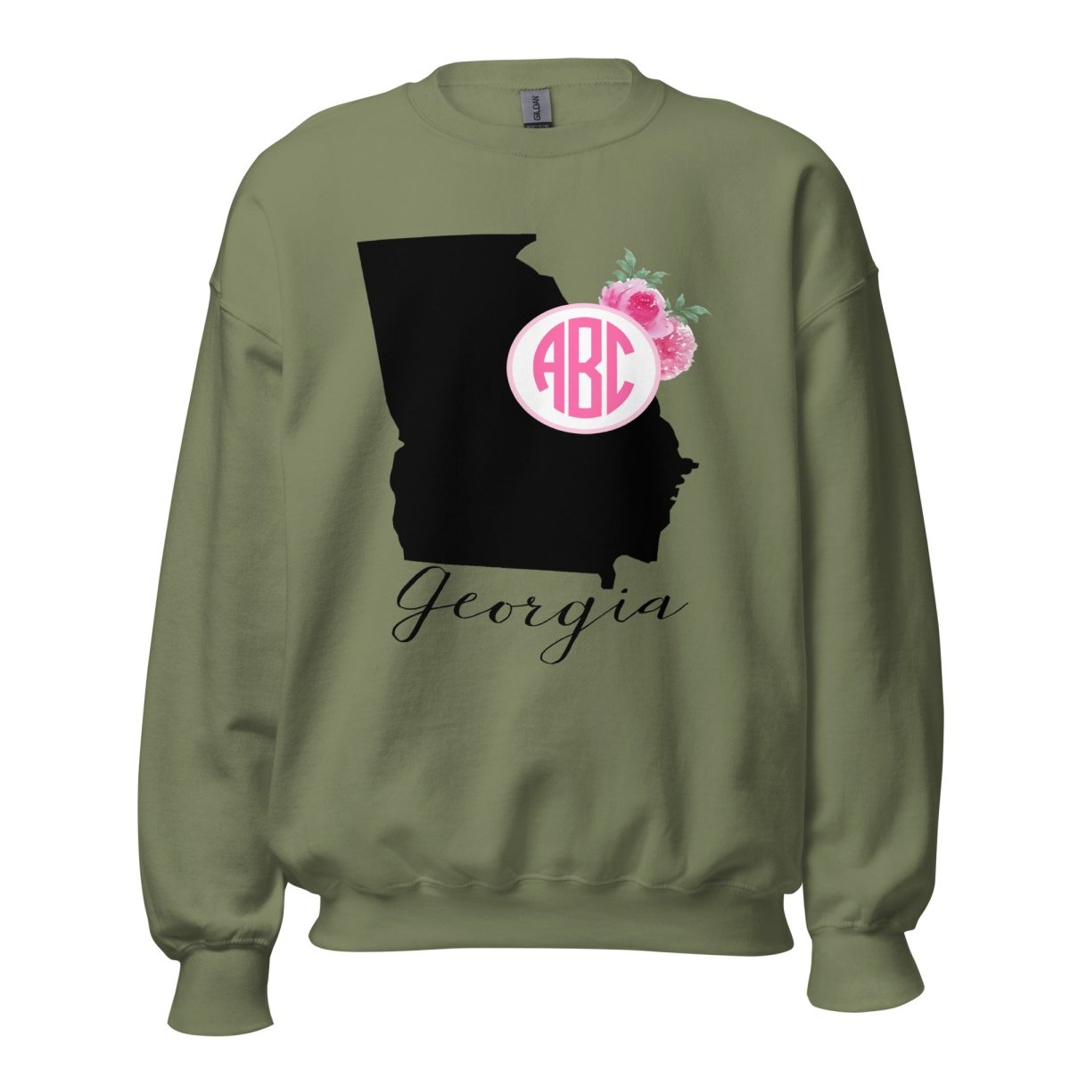 Monogrammed 'Georgia State Pride' Crewneck Sweatshirt - United Monograms