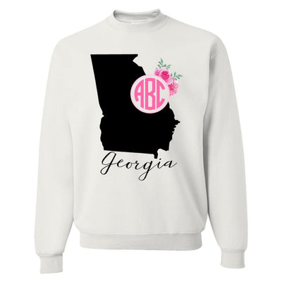 Monogrammed 'Georgia State Pride' Crewneck Sweatshirt - United Monograms