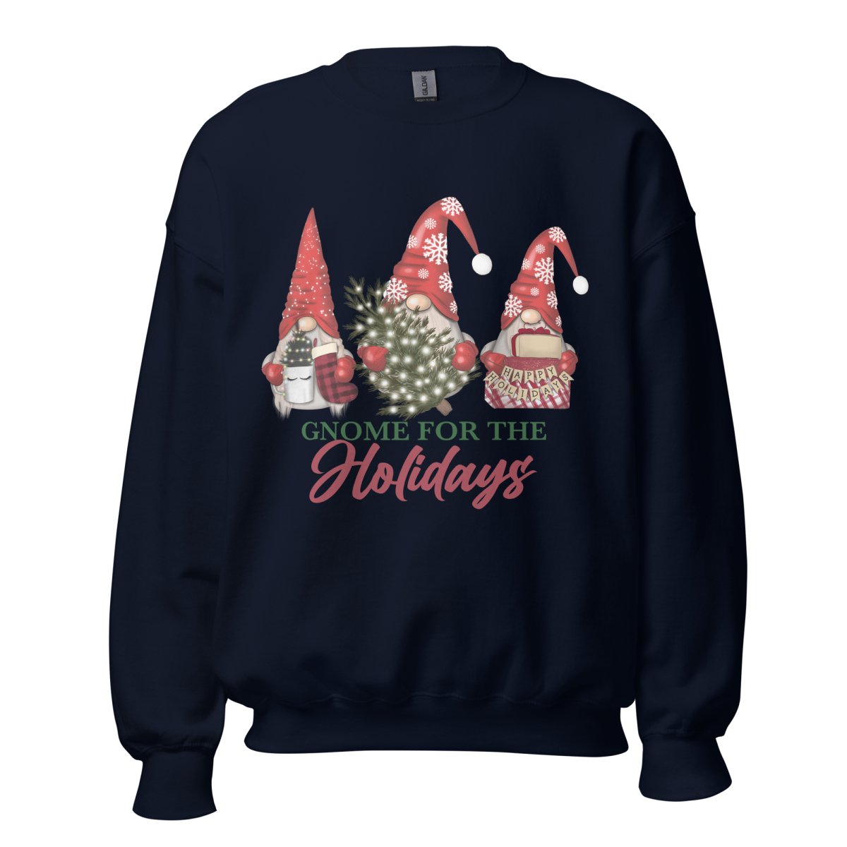 Monogrammed 'Gnome For The Holidays' Crewneck Sweatshirt - United Monograms