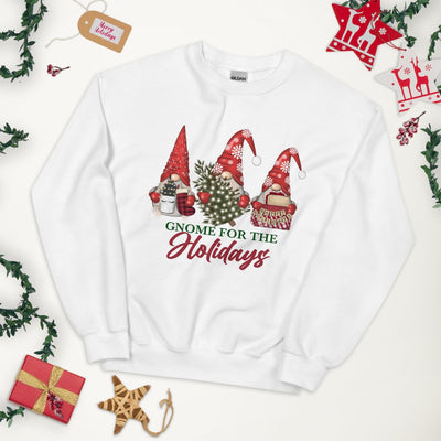 Monogrammed 'Gnome For The Holidays' Crewneck Sweatshirt - United Monograms