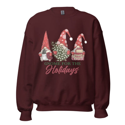 Monogrammed 'Gnome For The Holidays' Crewneck Sweatshirt - United Monograms
