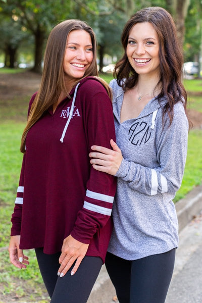 Monogrammed Hacci Hoodie - United Monograms