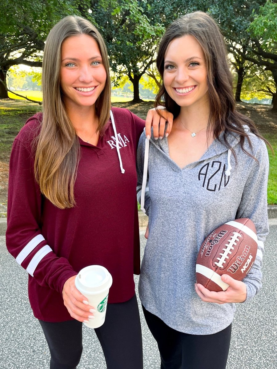 Monogrammed Hacci Hoodie - United Monograms