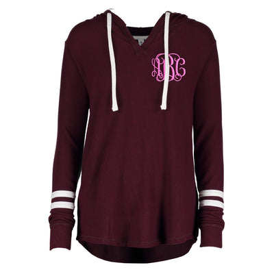 Monogrammed Hacci Hoodie - United Monograms