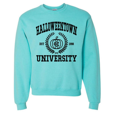 Monogrammed 'Halloween University' Neon Crewneck Sweatshirt - United Monograms