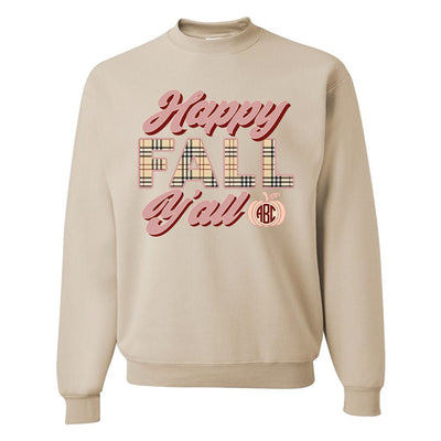 Monogrammed 'Happy Fall Y'all' Crewneck Sweatshirt - United Monograms