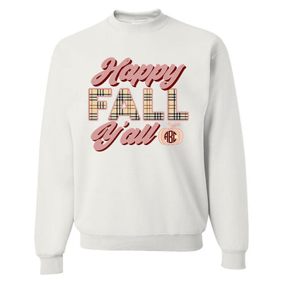 Monogrammed 'Happy Fall Y'all' Crewneck Sweatshirt - United Monograms