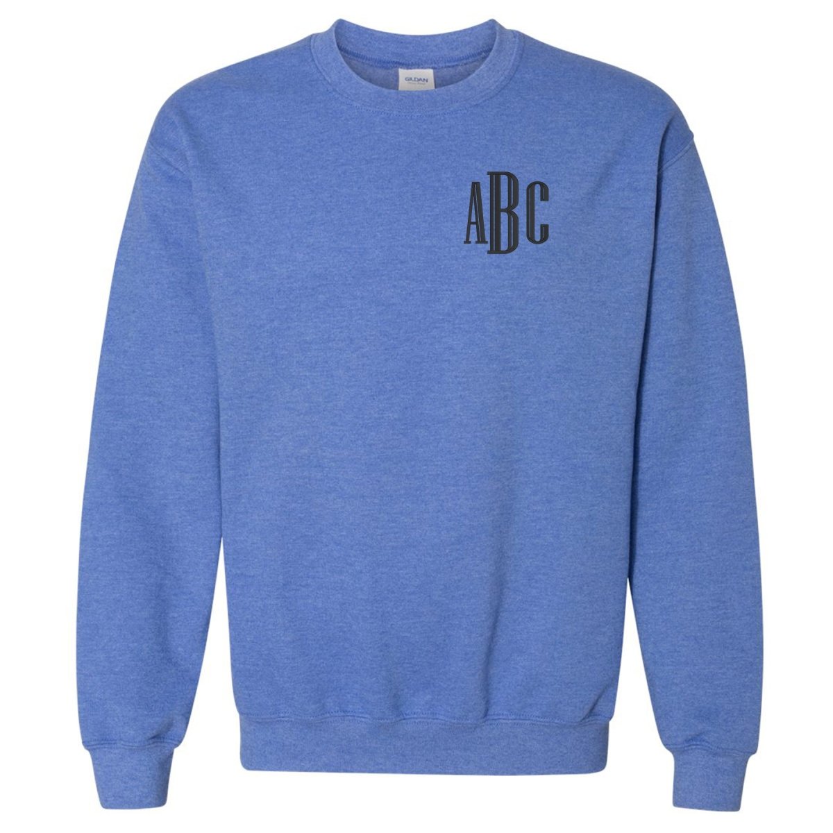 Monogrammed Heather Crewneck Sweatshirt - United Monograms