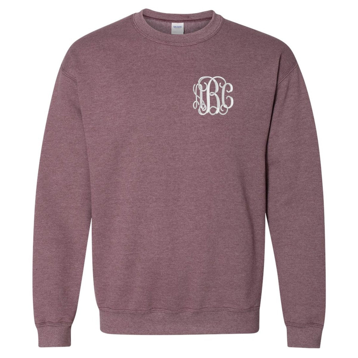 Monogrammed Heather Crewneck Sweatshirt - United Monograms
