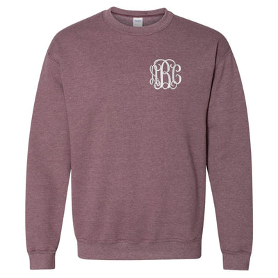 Monogrammed Heather Crewneck Sweatshirt - United Monograms