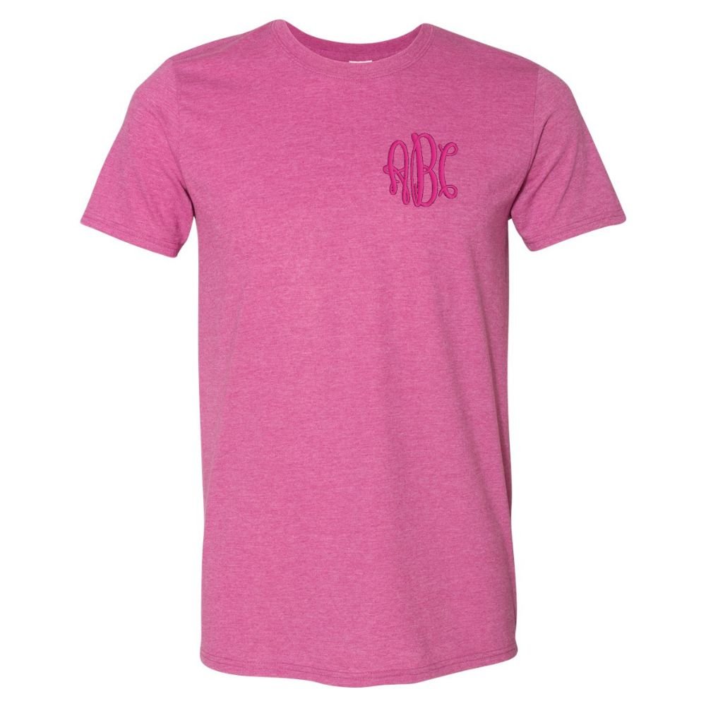 Monogrammed Heathered T-Shirt - United Monograms