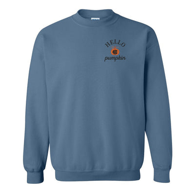 Monogrammed Hello Pumpkin Crewneck Sweatshirt - United Monograms