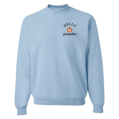 Monogrammed Hello Pumpkin Crewneck Sweatshirt - United Monograms