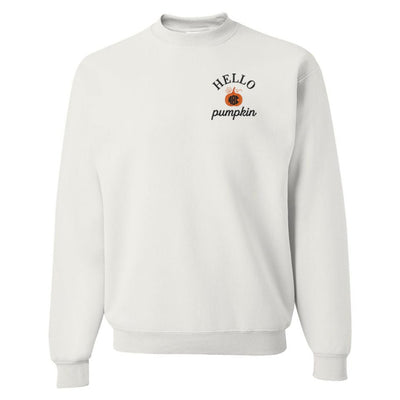 Monogrammed Hello Pumpkin Crewneck Sweatshirt - United Monograms