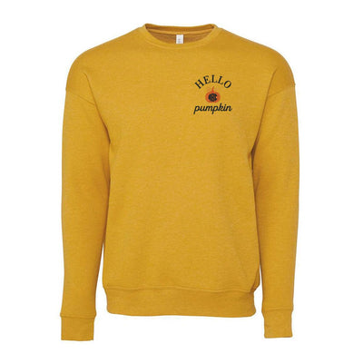 Monogrammed Hello Pumpkin Premium Crewneck Sweatshirt - United Monograms