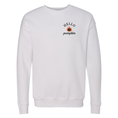 Monogrammed Hello Pumpkin Premium Crewneck Sweatshirt - United Monograms