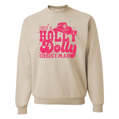 Monogrammed 'Holiday Dolly' Crewneck Sweatshirt - United Monograms