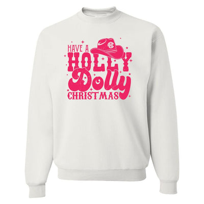 Monogrammed 'Holiday Dolly' Crewneck Sweatshirt - United Monograms