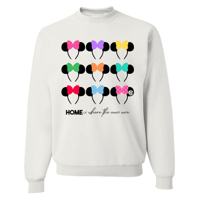 Monogrammed 'Home Is Where The Ears Are' Crewneck Sweatshirt - United Monograms