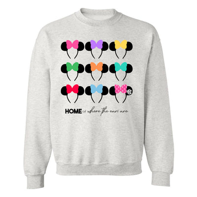 Monogrammed 'Home Is Where The Ears Are' Crewneck Sweatshirt - United Monograms