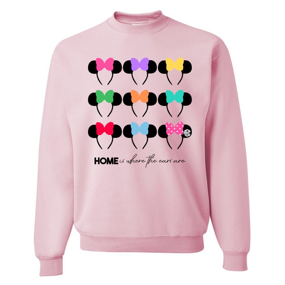 Monogrammed 'Home Is Where The Ears Are' Crewneck Sweatshirt - United Monograms