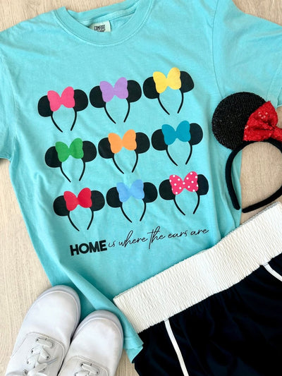 Monogrammed 'Home Is Where The Ears Are' T-Shirt - United Monograms
