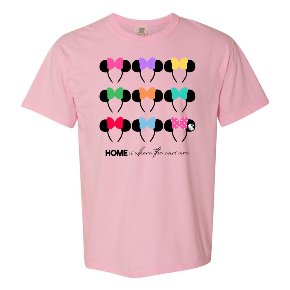 Monogrammed 'Home Is Where The Ears Are' T-Shirt - United Monograms