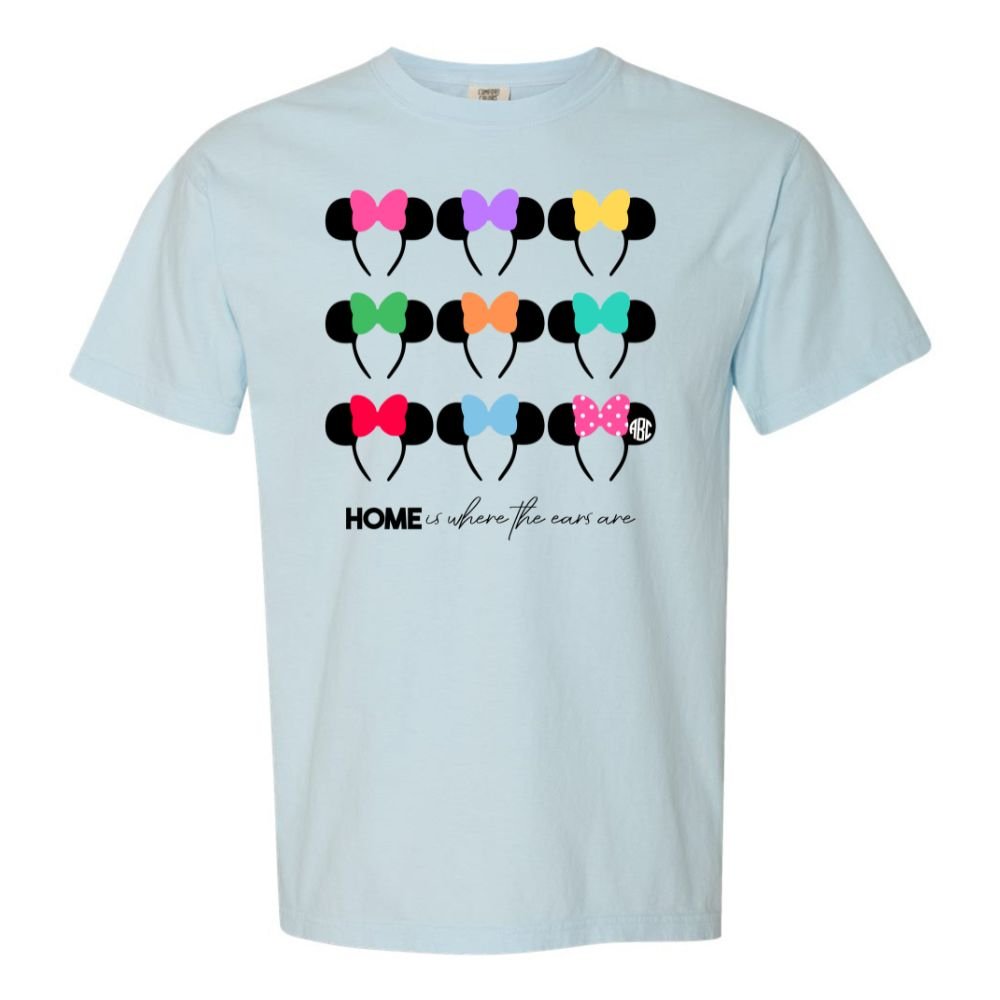 Monogrammed 'Home Is Where The Ears Are' T-Shirt - United Monograms
