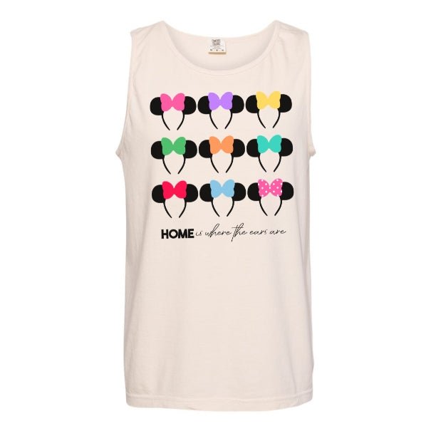 Monogrammed 'Home Is Where The Ears Are' Tank Top - United Monograms