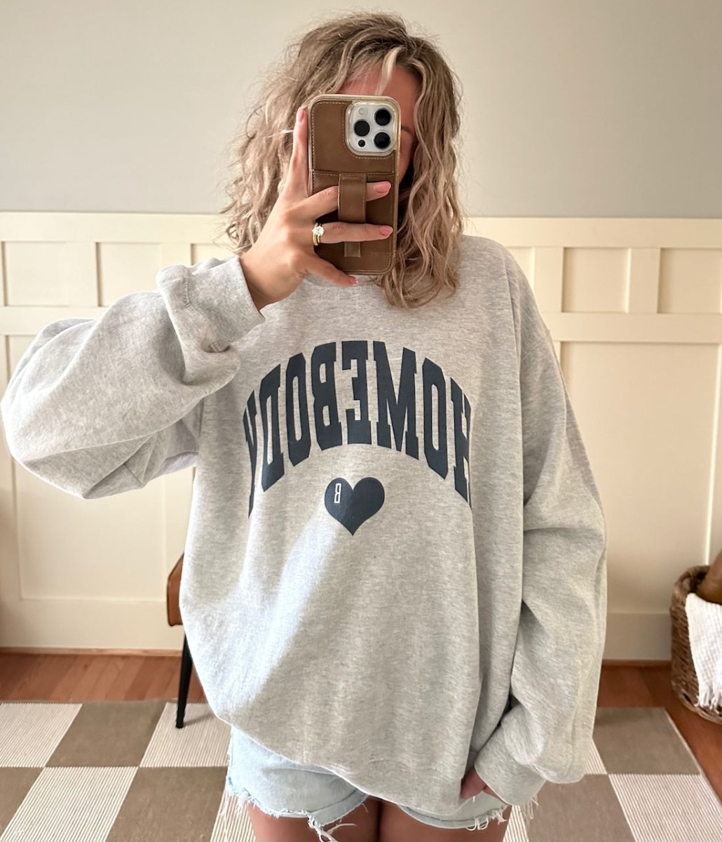 Monogrammed 'Homebody' Crewneck Sweatshirt - United Monograms