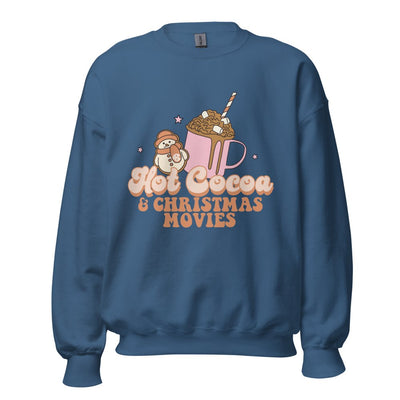 Monogrammed 'Hot Cocoa & Christmas Movies' Crewneck Sweatshirt - United Monograms