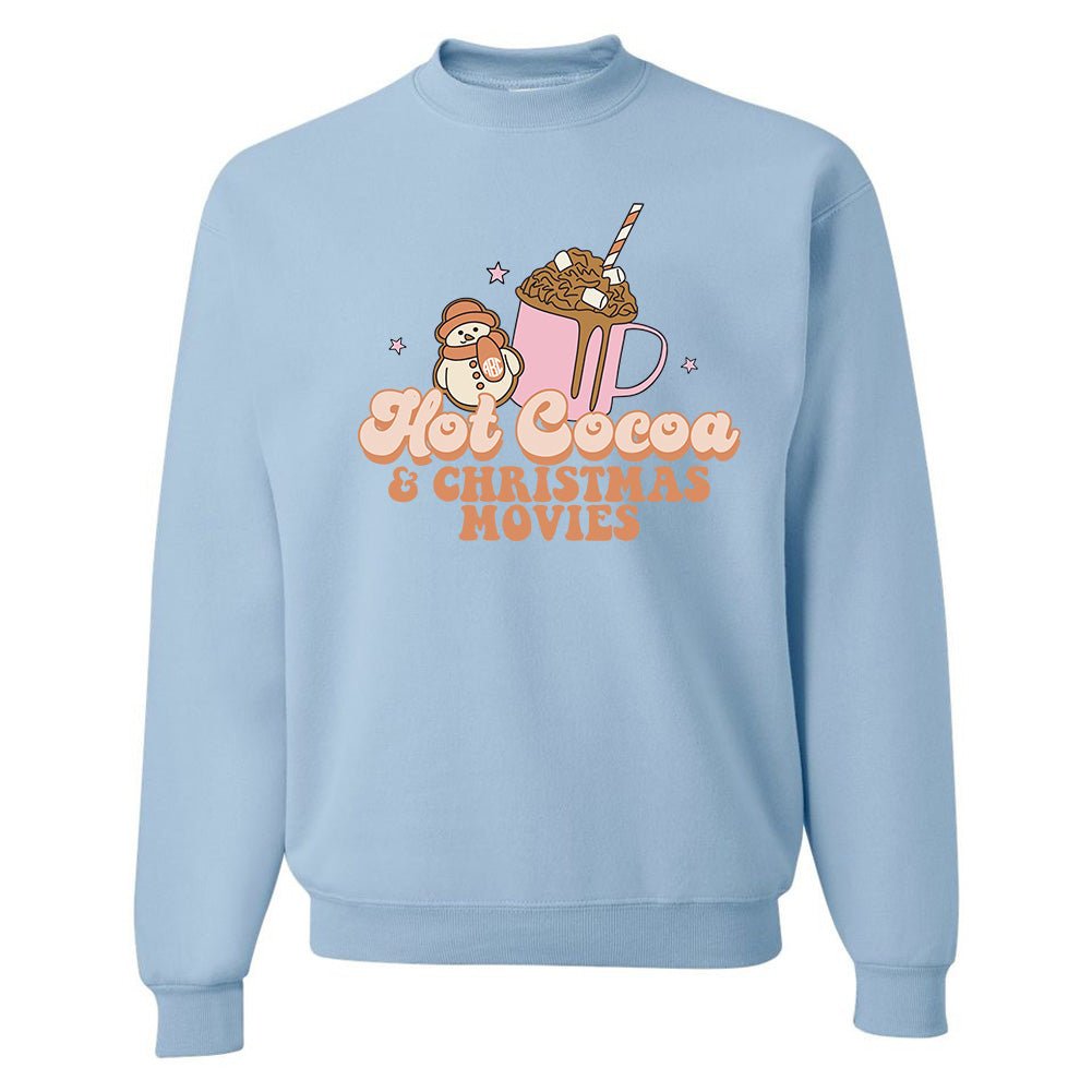 Monogrammed 'Hot Cocoa & Christmas Movies' Crewneck Sweatshirt - United Monograms
