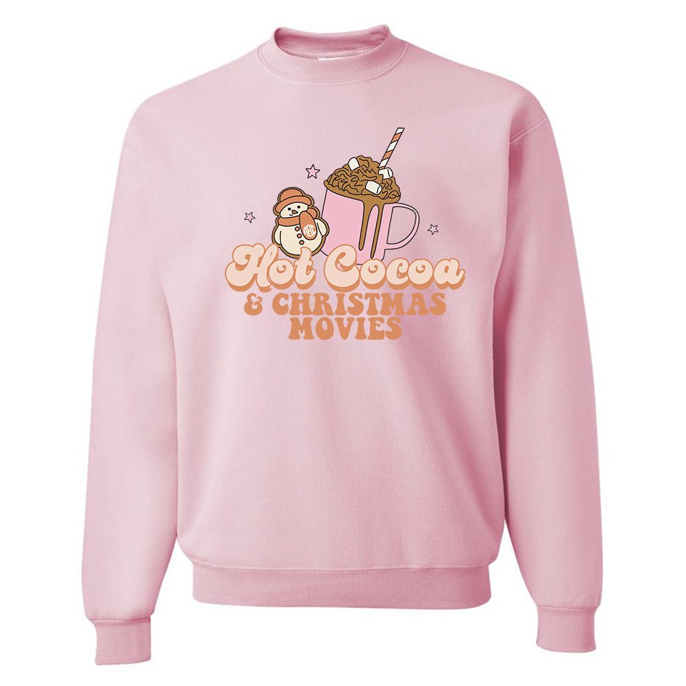 Monogrammed 'Hot Cocoa & Christmas Movies' Crewneck Sweatshirt - United Monograms