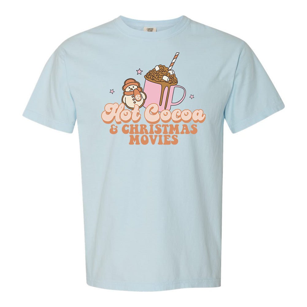 Monogrammed 'Hot Cocoa & Christmas Movies' T-Shirt - United Monograms