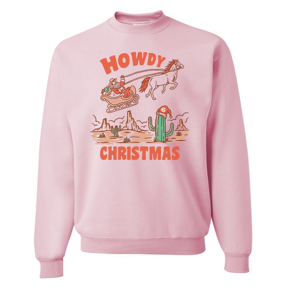 Monogrammed 'Howdy Christmas' Crewneck Sweatshirt - United Monograms