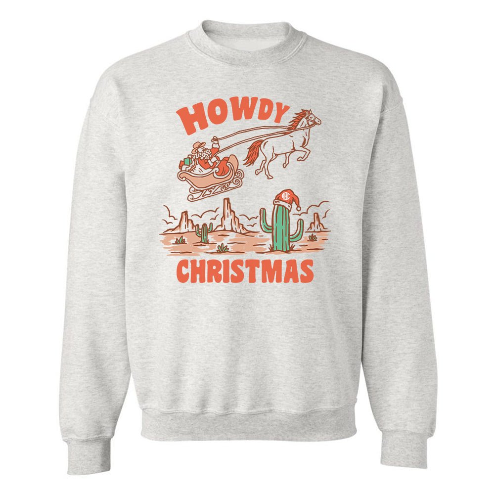 Monogrammed 'Howdy Christmas' Crewneck Sweatshirt - United Monograms