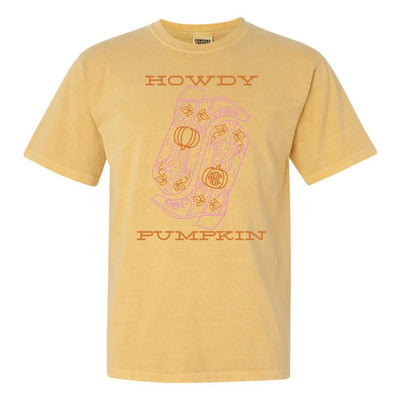 Monogrammed 'Howdy Pumpkin Boots' T-Shirt - United Monograms