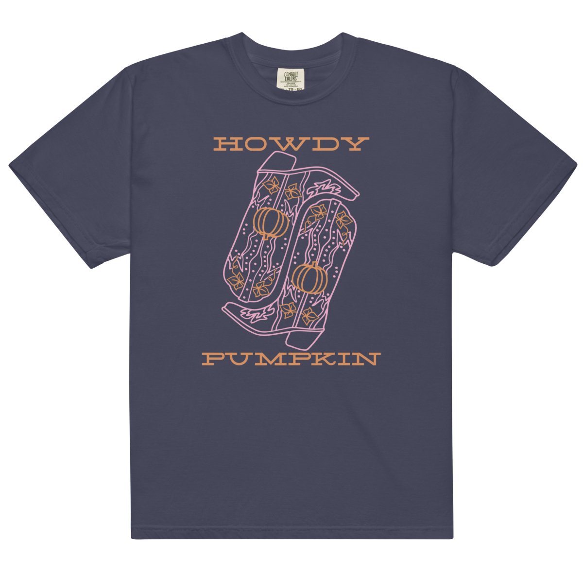 Monogrammed 'Howdy Pumpkin Boots' T-Shirt - United Monograms