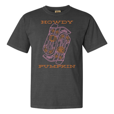 Monogrammed 'Howdy Pumpkin Boots' T-Shirt - United Monograms
