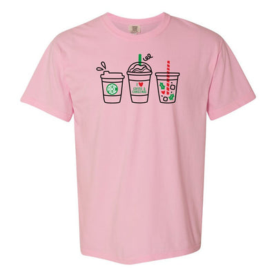 Monogrammed 'I Love Coffee & Christmas' T-Shirt - United Monograms