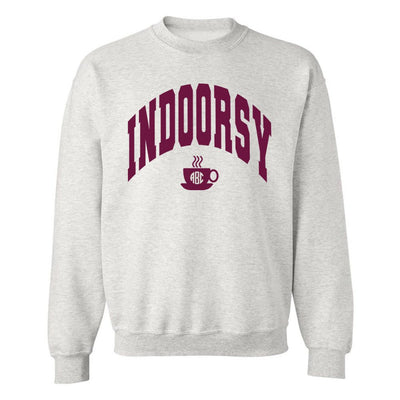 Monogrammed 'Indoorsy' Crewneck Sweatshirt - United Monograms