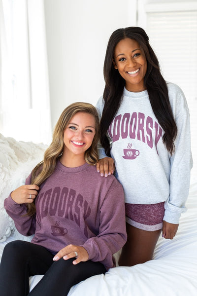 Monogrammed 'Indoorsy' Crewneck Sweatshirt - United Monograms