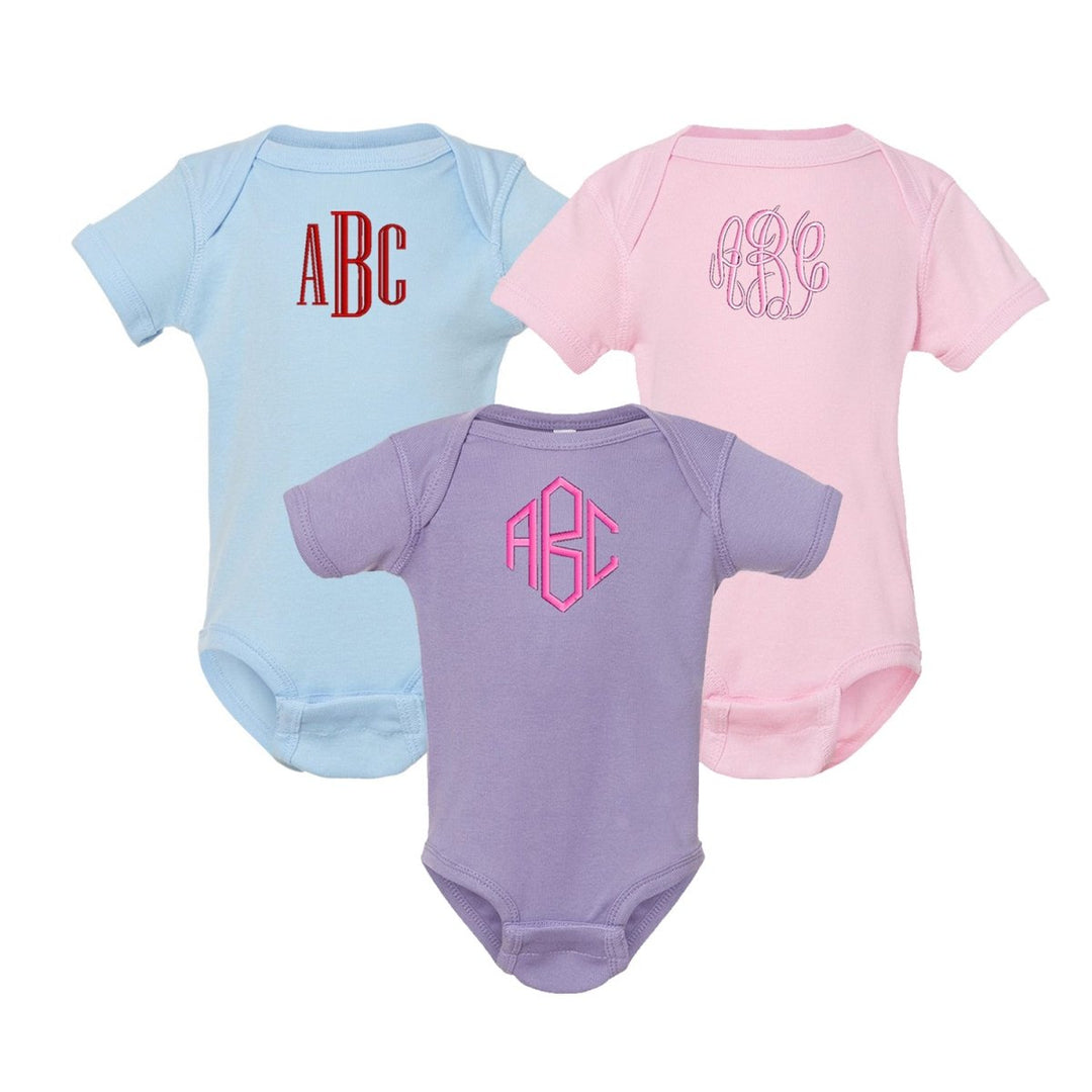 Monogrammed Infant Onesie