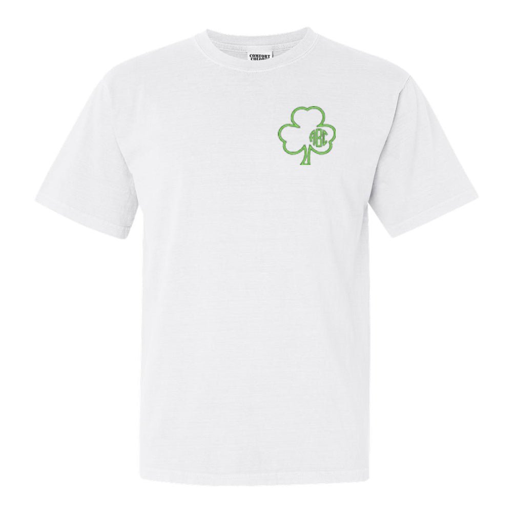 Monogrammed Irish Shamrock T-Shirt - United Monograms