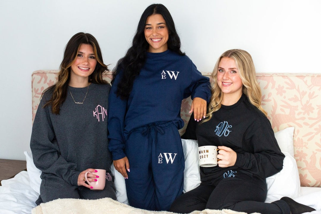 Monogrammed Jogger Sweat Set – United Monograms Monogrammed Jogger Sweat Set – United Monograms