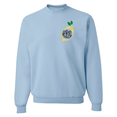 Monogrammed Lemon Crewneck Sweatshirt - United Monograms